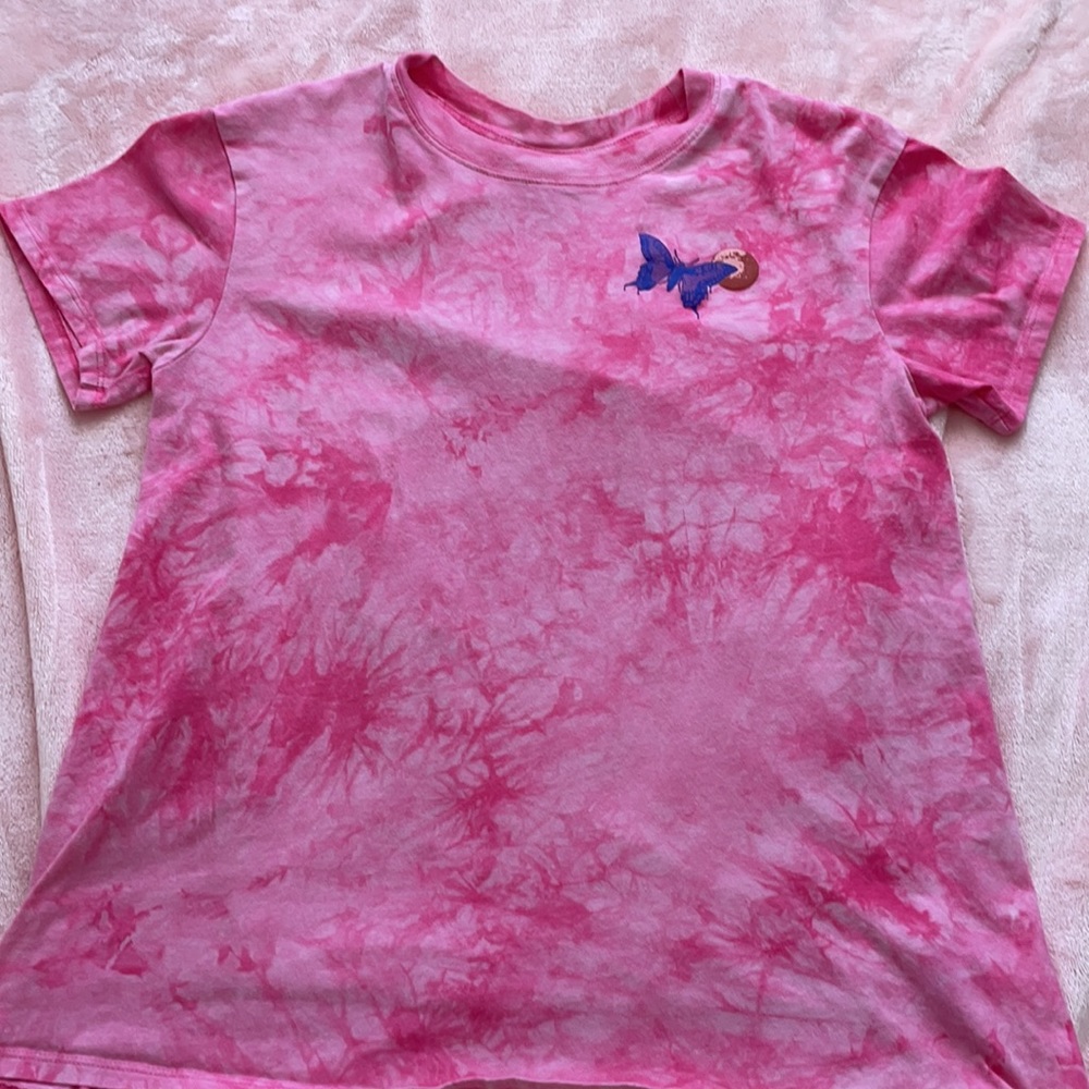 Empyre Sloane Skull Garden Tie-Dye Pink Tee